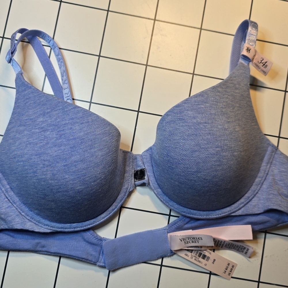 Victoria's Secret Heather Blue Bra 34B/75B NWT